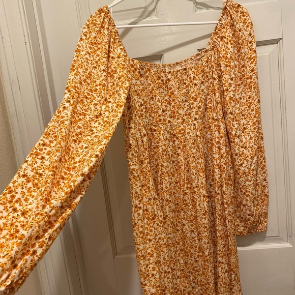 Copper Key Gold Long Sleeve Sundress - Picture 4 of 8